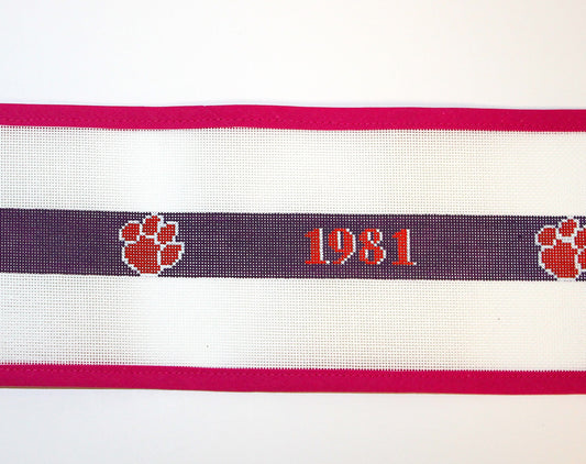 Clemson Championship Belt Needlepoint Canvas