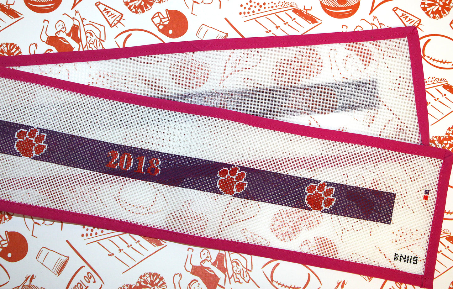 Clemson Championship Belt Needlepoint Canvas