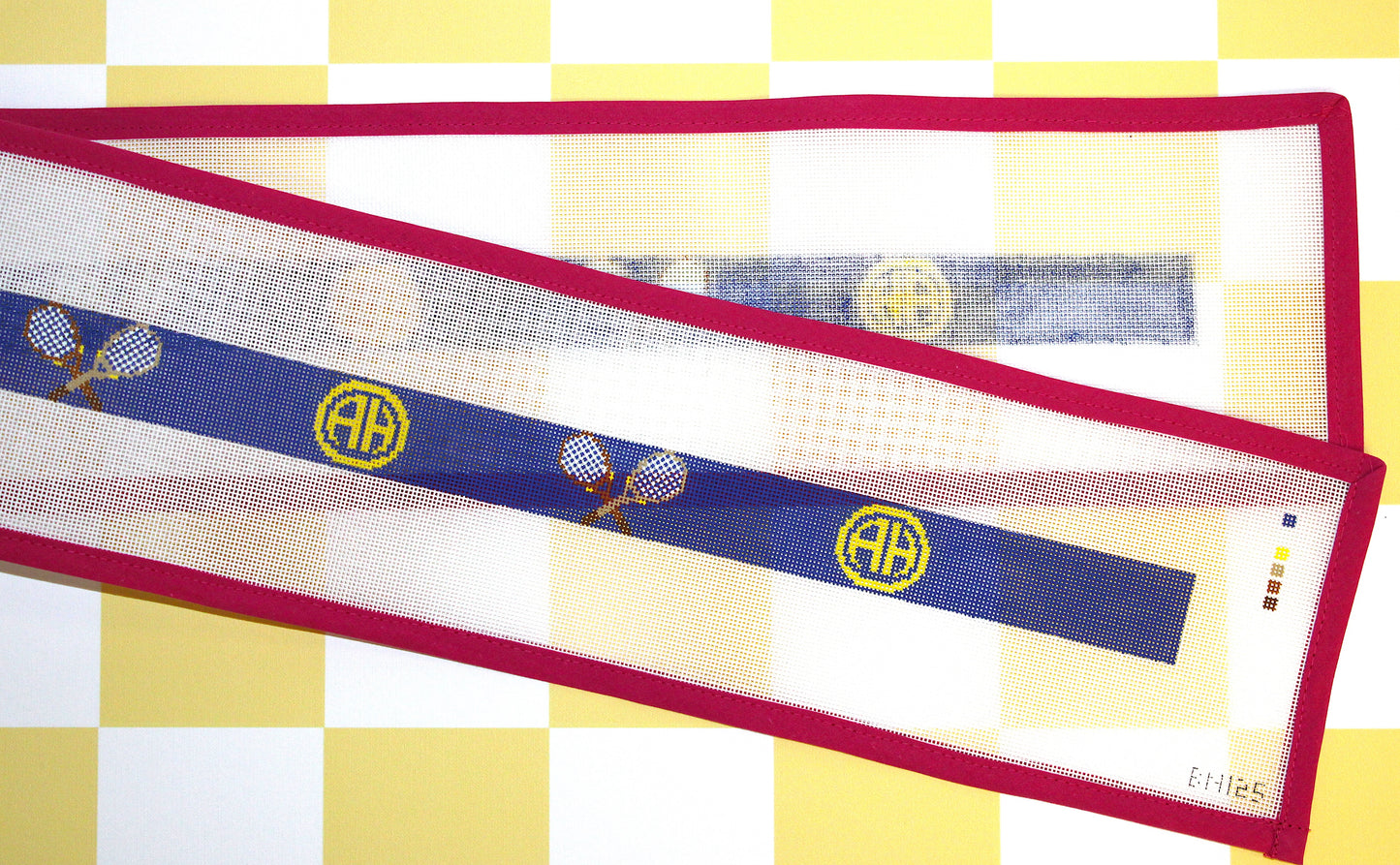 Alamo Heights Tennis Belt Needlepoint Canvas