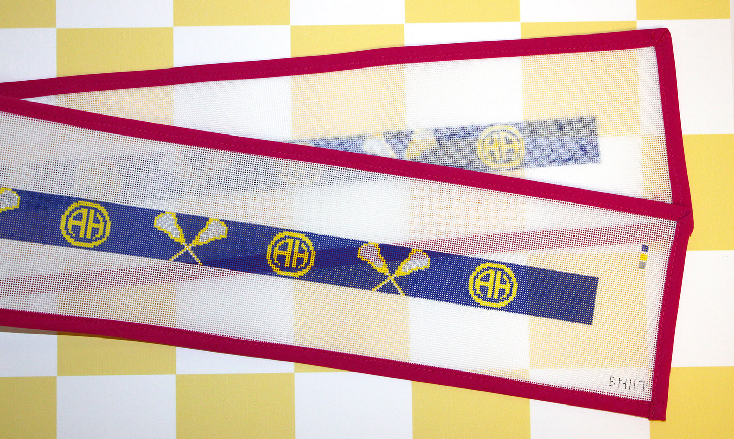 Alamo Heights Lacrosse Belt Needlepoint Canvas