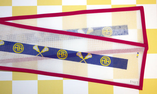 Alamo Heights Lacrosse Belt Needlepoint Canvas