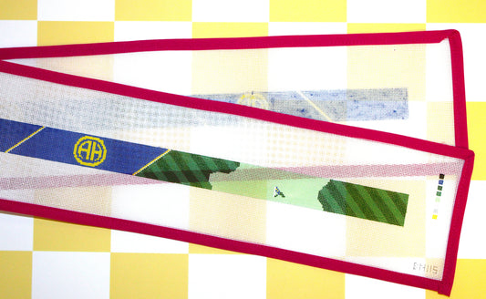 Alamo Heights Golf Belt Needlepoint Canvas