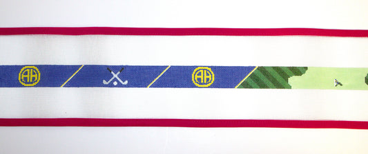 Alamo Heights Golf Belt Needlepoint Canvas