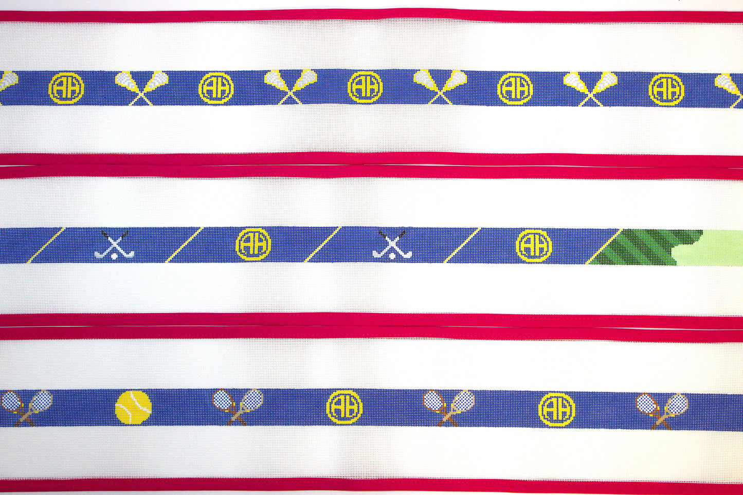 Alamo Heights Lacrosse Belt Needlepoint Canvas