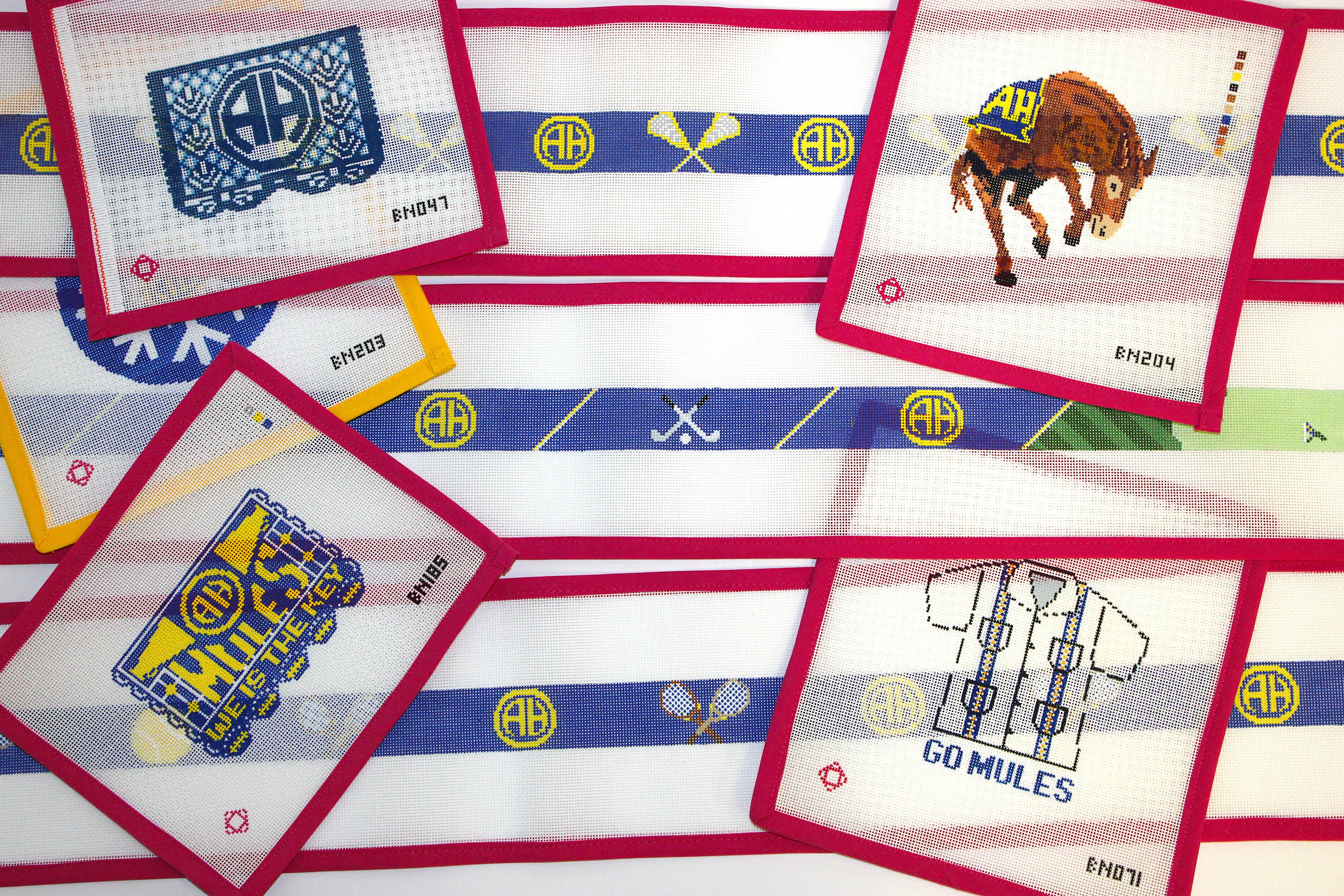 Alamo Heights Golf Belt Needlepoint Canvas