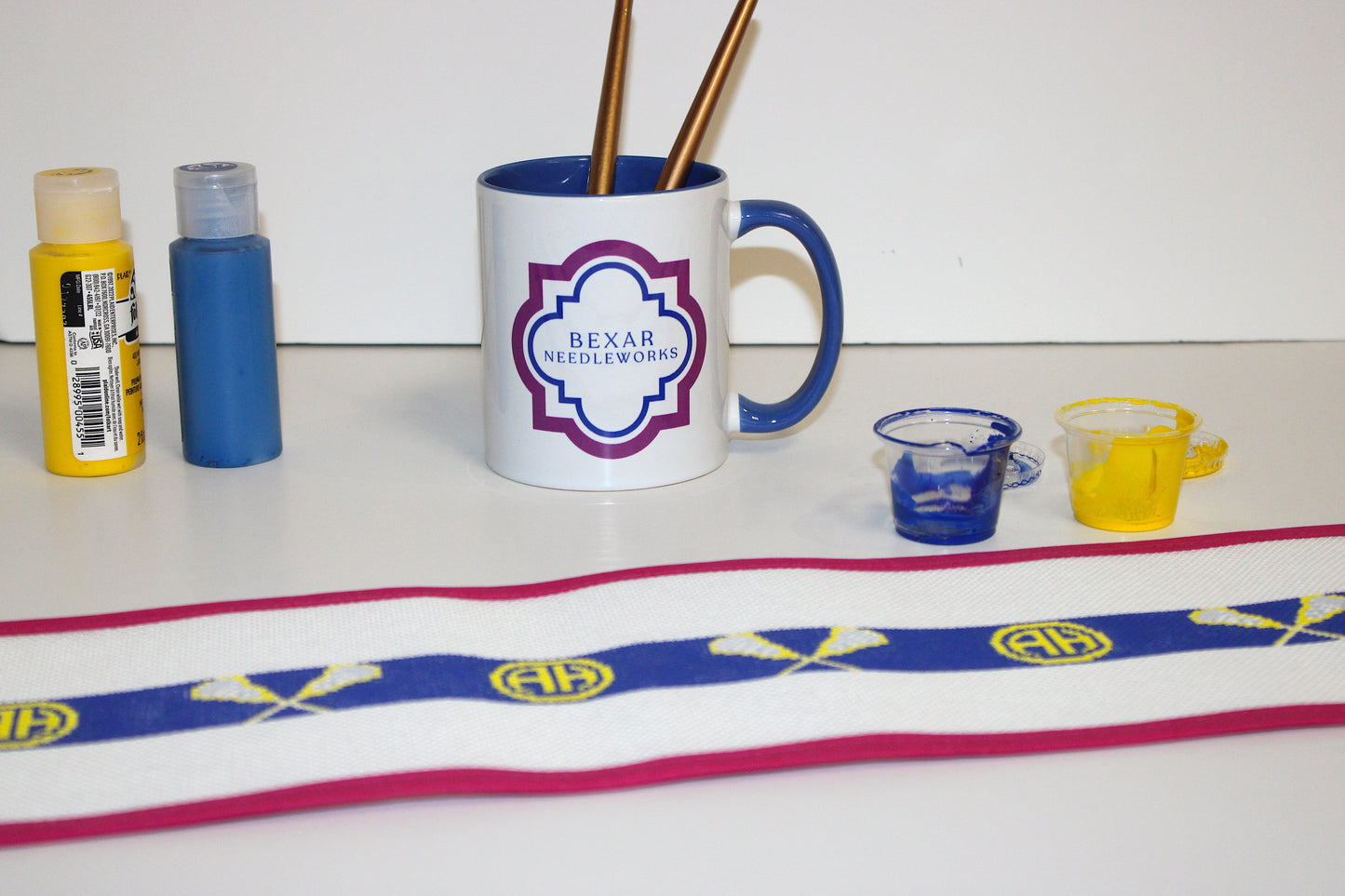 Alamo Heights Lacrosse Belt Needlepoint Canvas