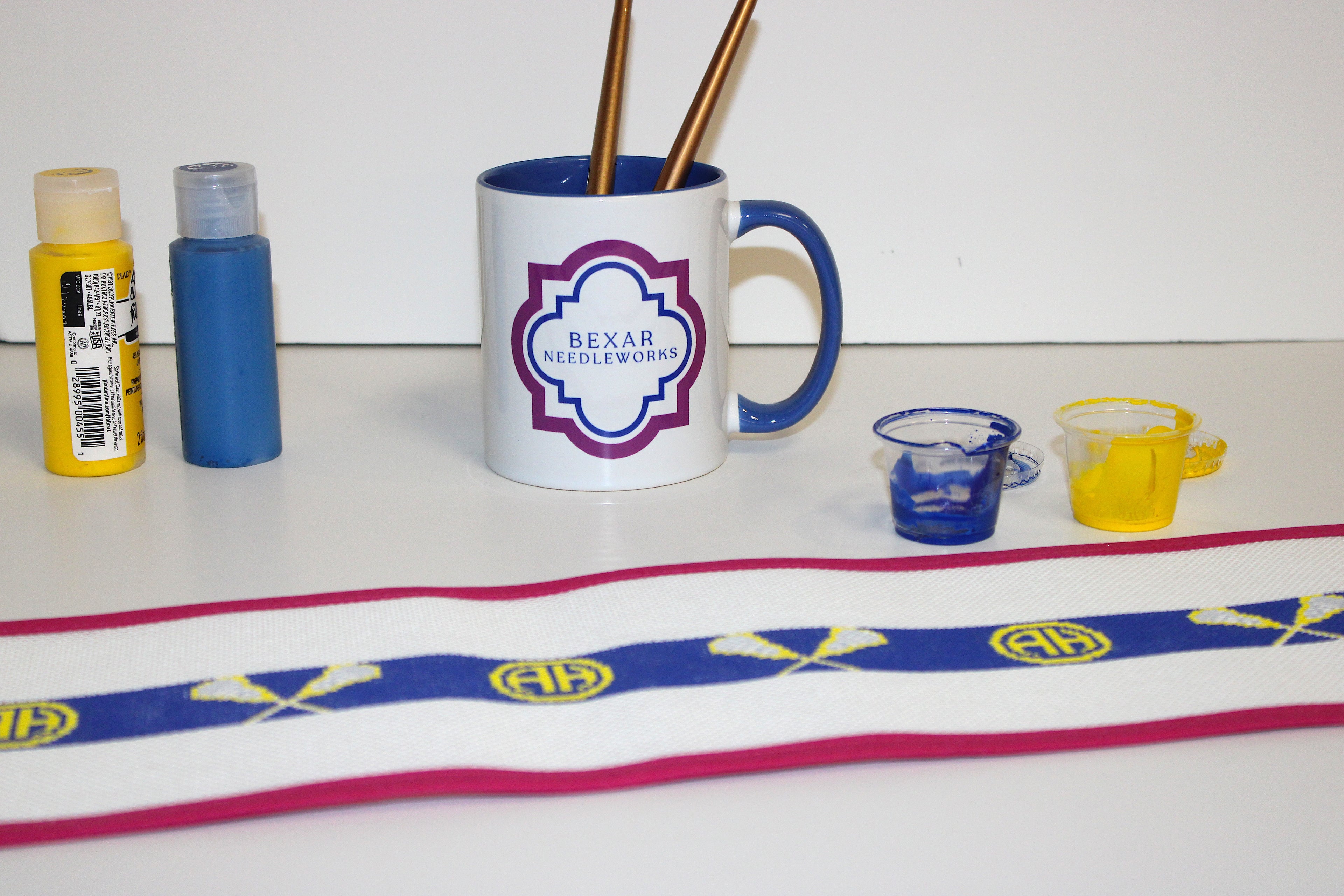 Alamo Heights Lacrosse Belt Needlepoint Canvas