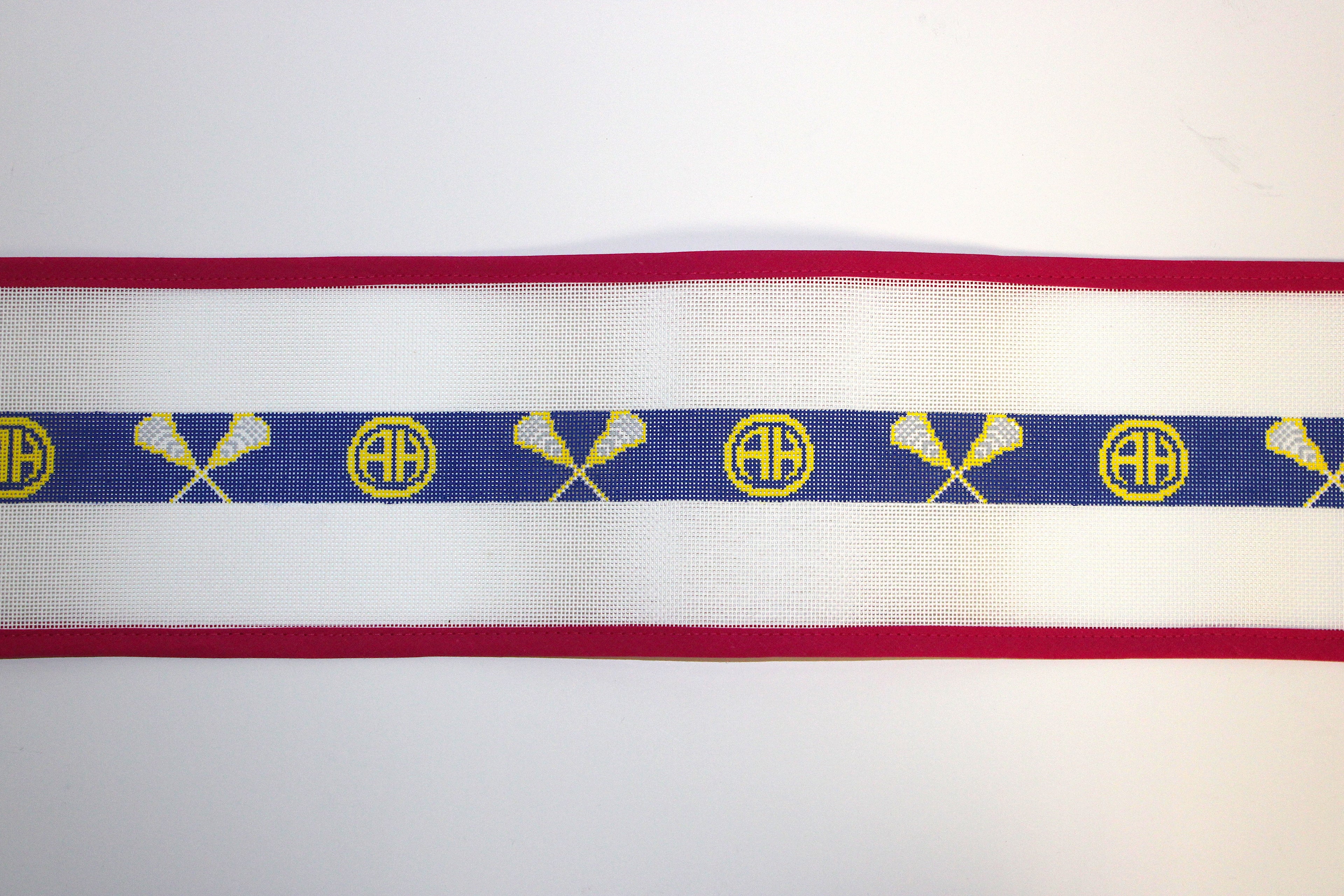 Alamo Heights Lacrosse Belt Needlepoint Canvas