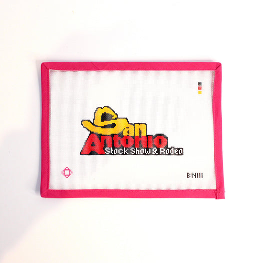 San Antonio Stock Show and Rodeo Needlepoint Canvas