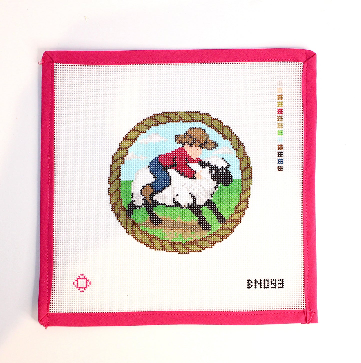 Mutton Bustin' Ornament Needlepoint Canvas