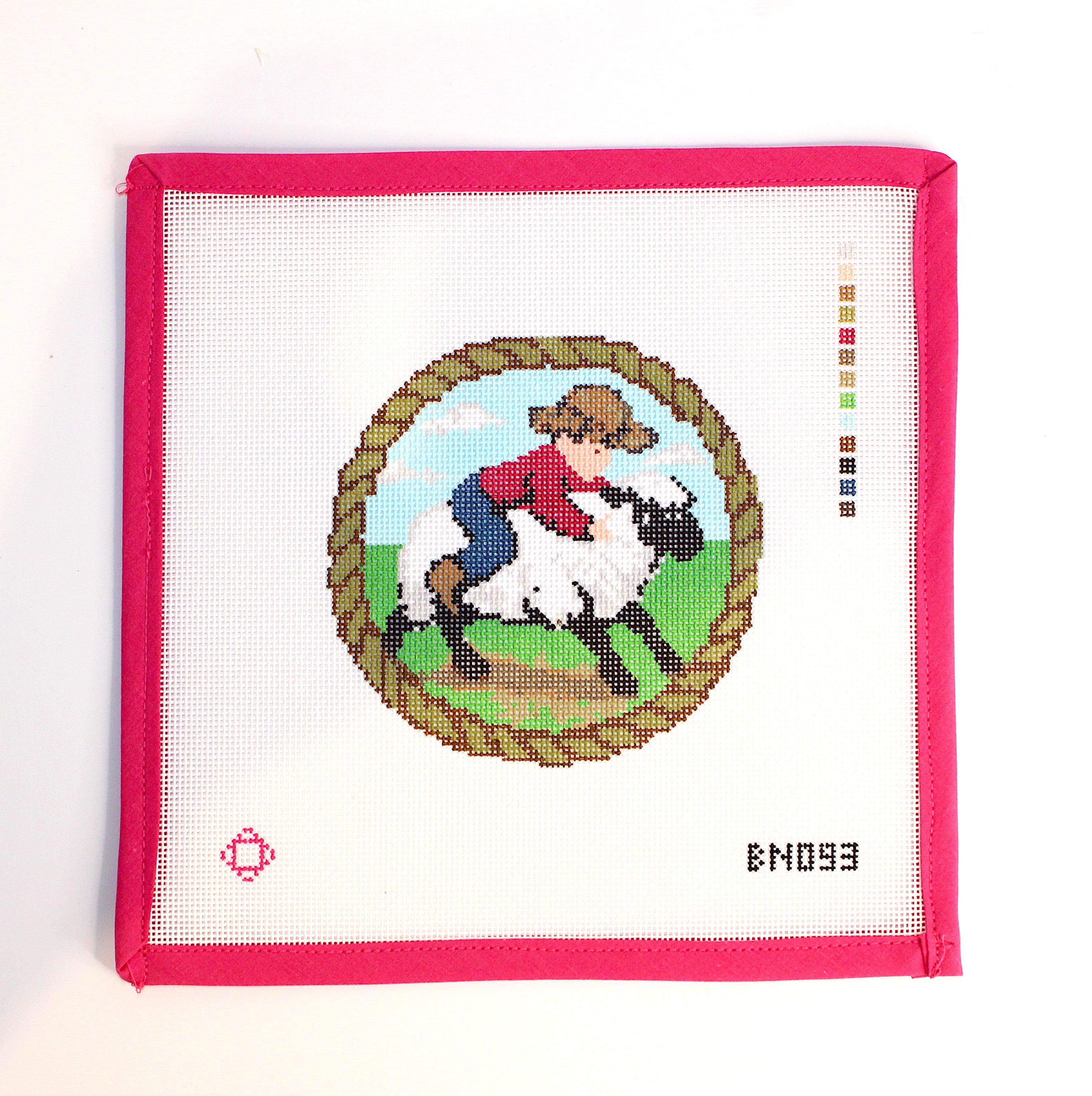 Mutton Bustin' Ornament Needlepoint Canvas