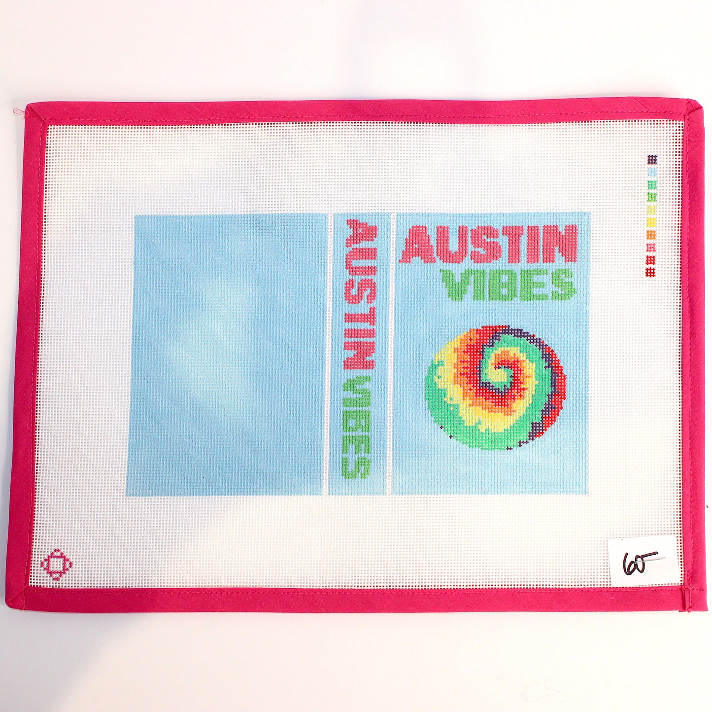 Austin Vibes Cover Needlepoint Canvas