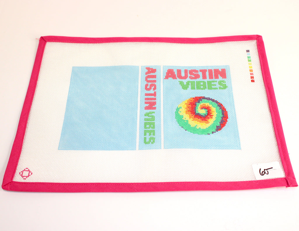 Austin Vibes Cover Needlepoint Canvas