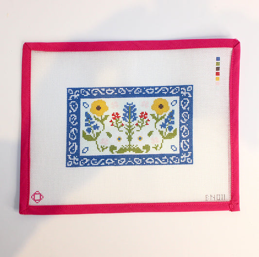 Wildflower Clutch Insert Needlepoint Canvas