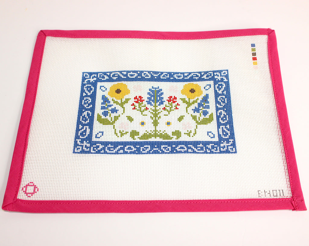 Wildflower Clutch Insert Needlepoint Canvas