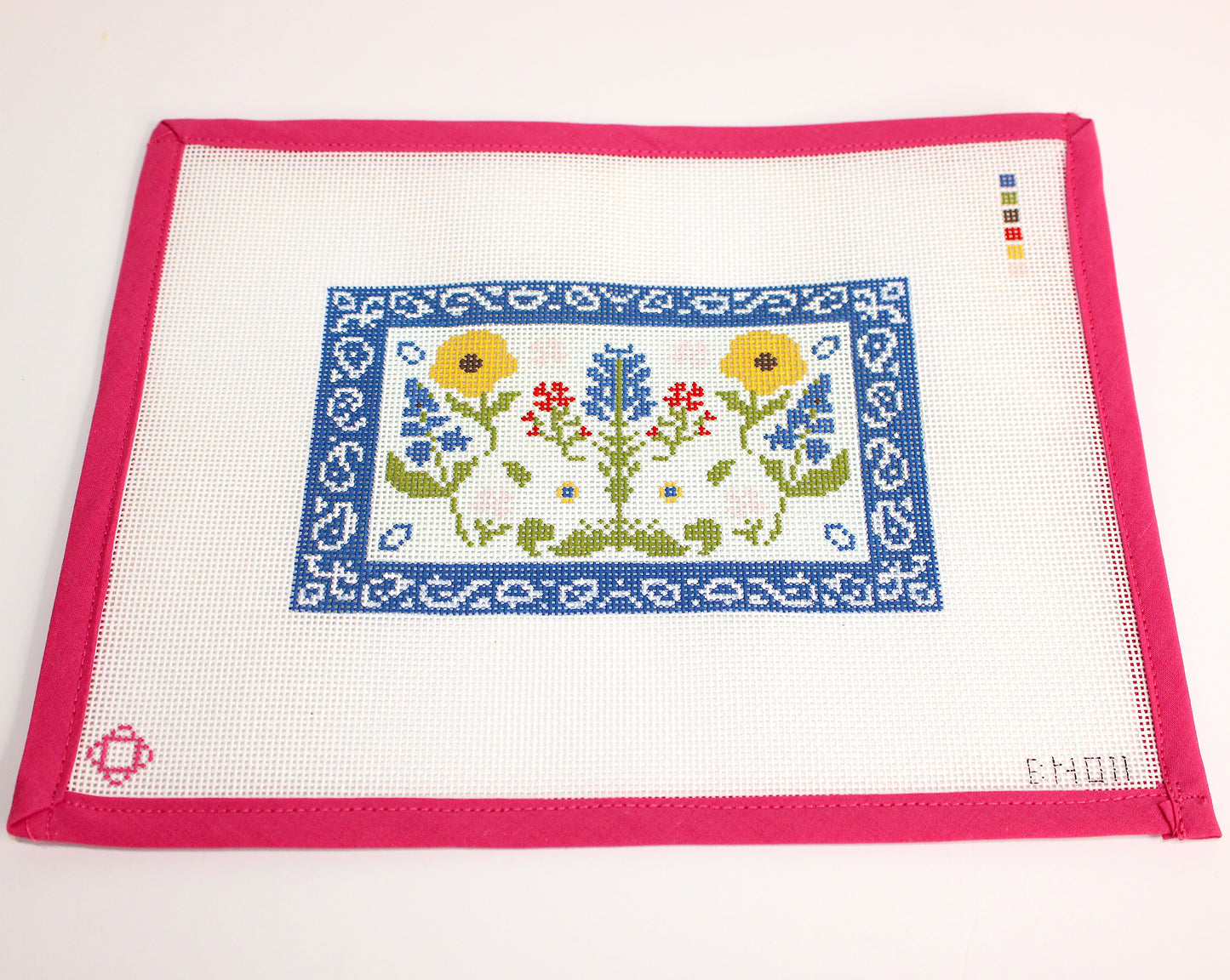 Wildflower Clutch Insert Needlepoint Canvas