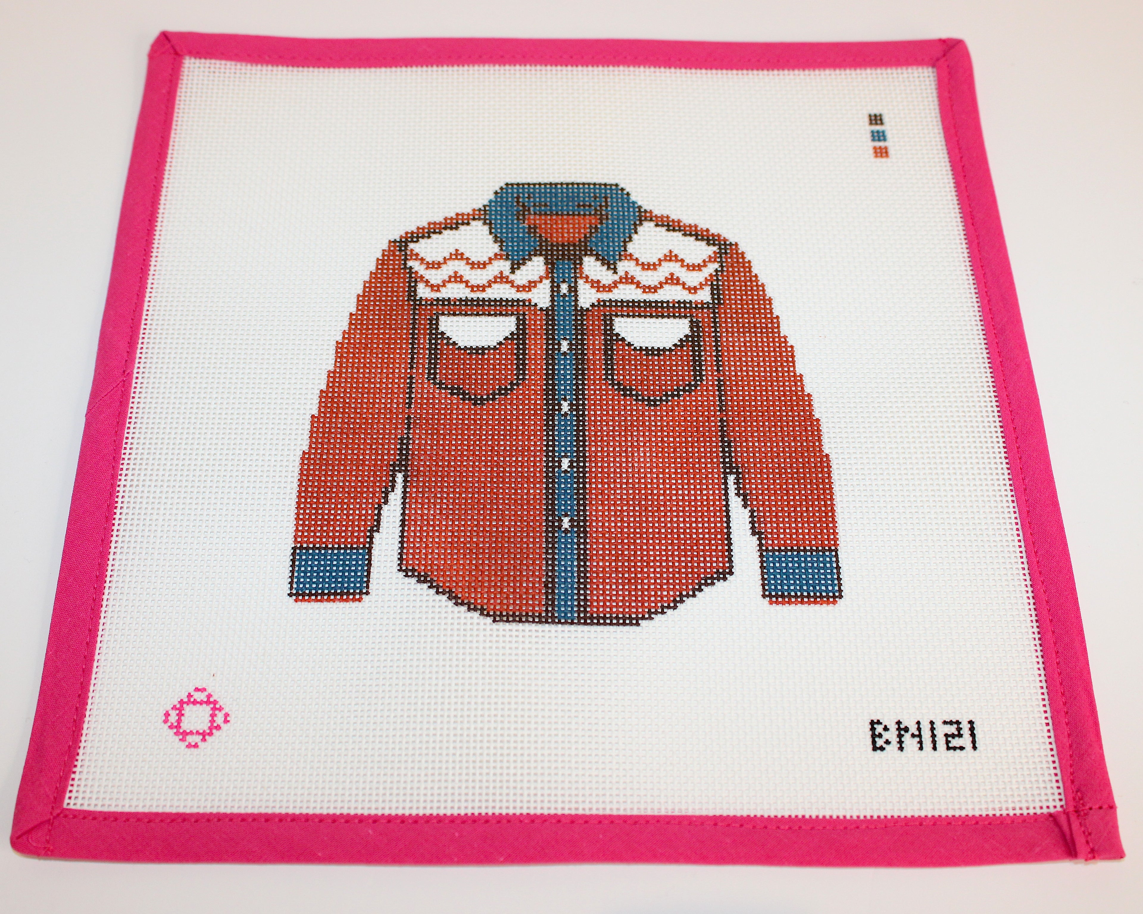 Western Shirt Ornament Needlepoint Canvas