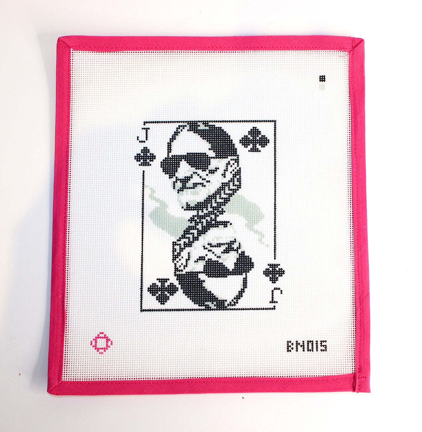 Willie Nelson: Jack of Clubs Needlepoint Ornament Canvas