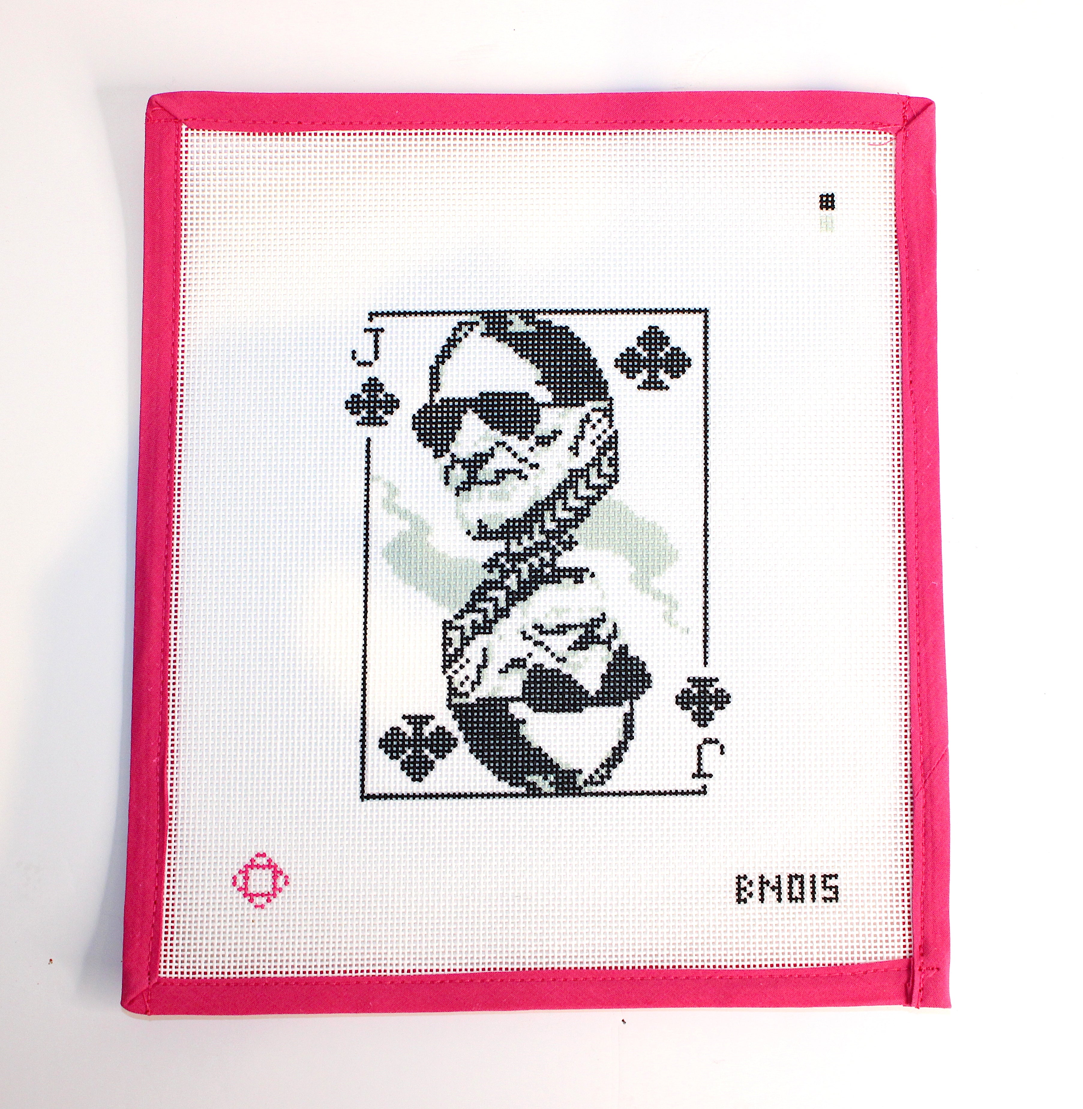 Willie Nelson: Jack of Clubs Needlepoint Ornament Canvas