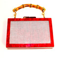 Self finishing Acrylic Clutch (CHERRY RED)