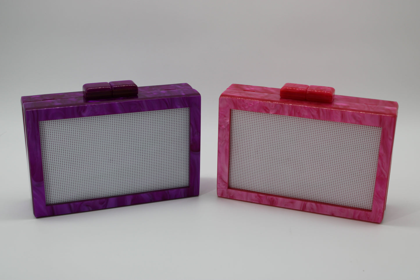 Self finishing Acrylic Clutch (NEW COLORS)