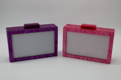 Self finishing Acrylic Clutch (NEW COLORS)