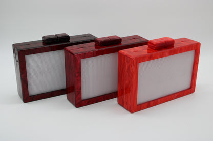Self finishing Acrylic Clutch (NEW COLORS)