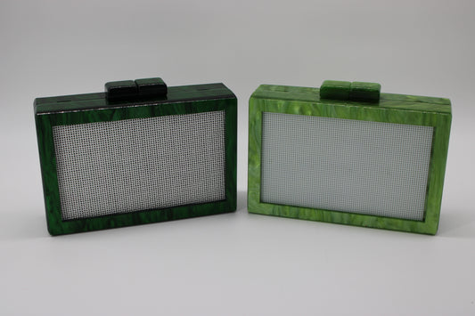 Self finishing Acrylic Clutch (LIME)