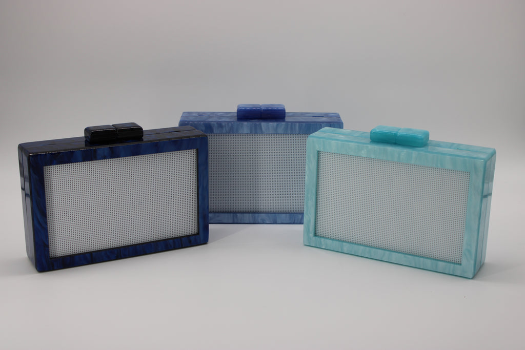 Self finishing Acrylic Clutch (NEW COLORS)