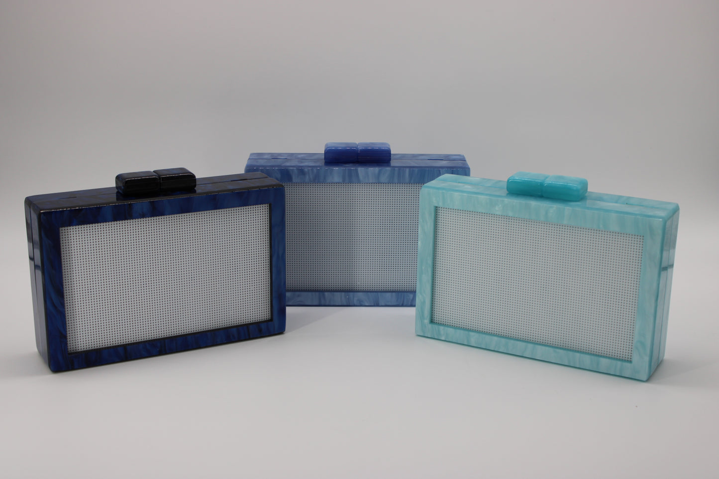 Self finishing Acrylic Clutch (NEW COLORS)