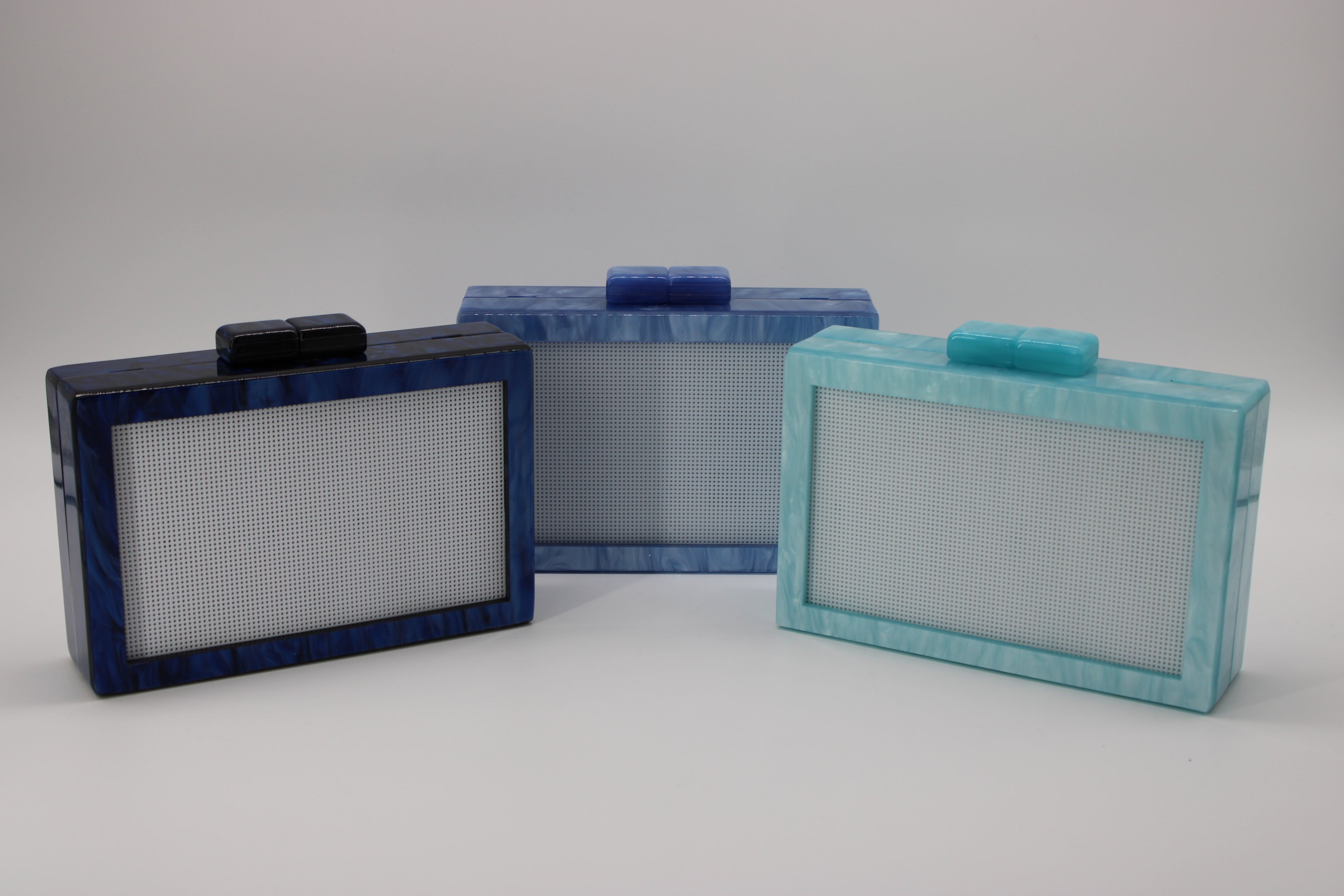 Self finishing Acrylic Clutch (NEW COLORS)