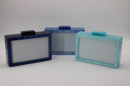 Self finishing Acrylic Clutch (NEW COLORS)