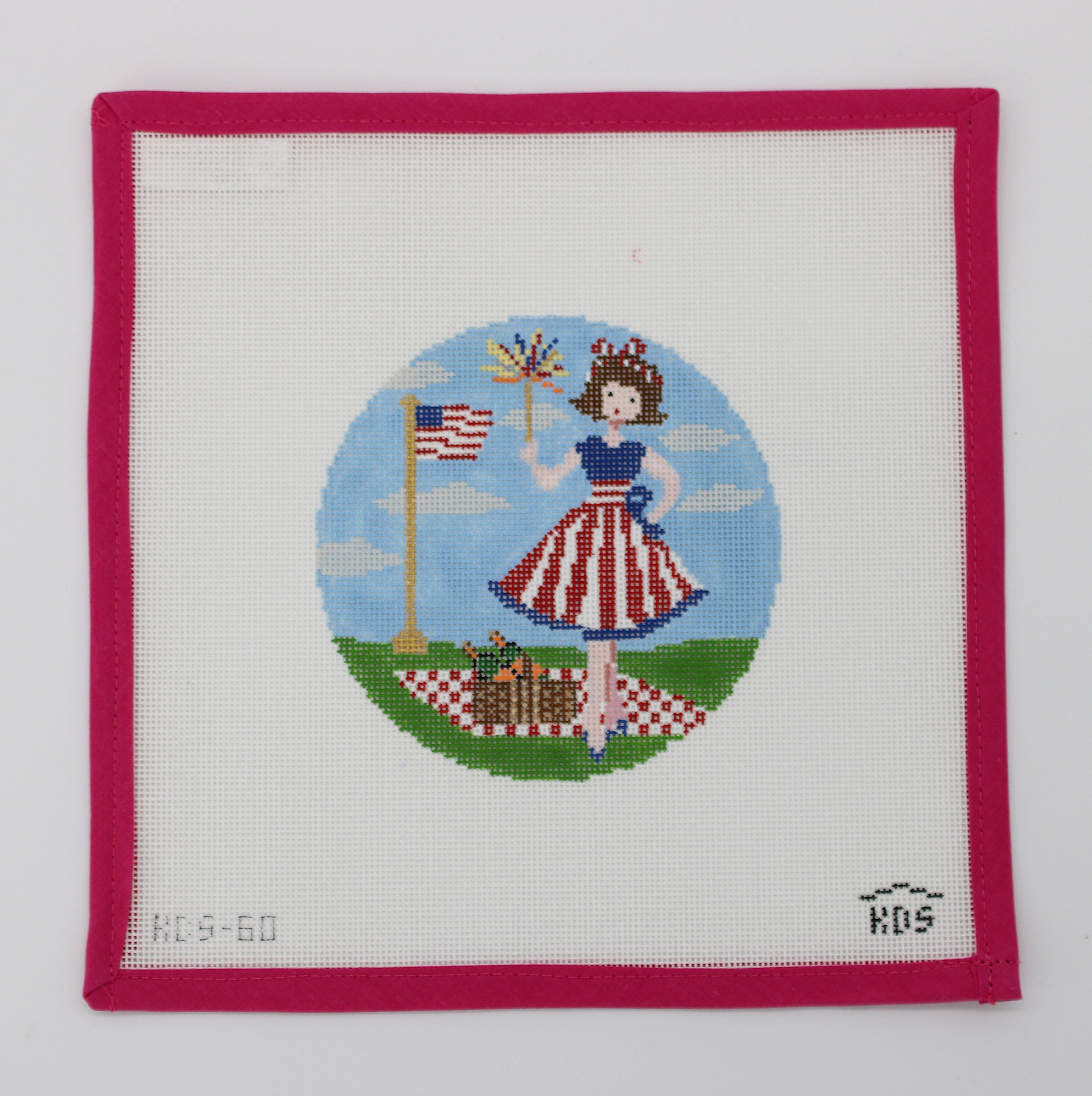 Betty Loves Independence Day with STITCH GUIDE (Gingham Stitchery)