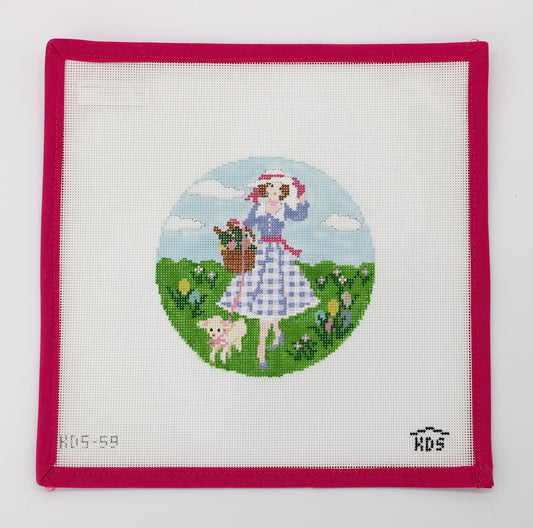 Betty Loves Easter and STITCH GUIDE (Gingham Stitchery)