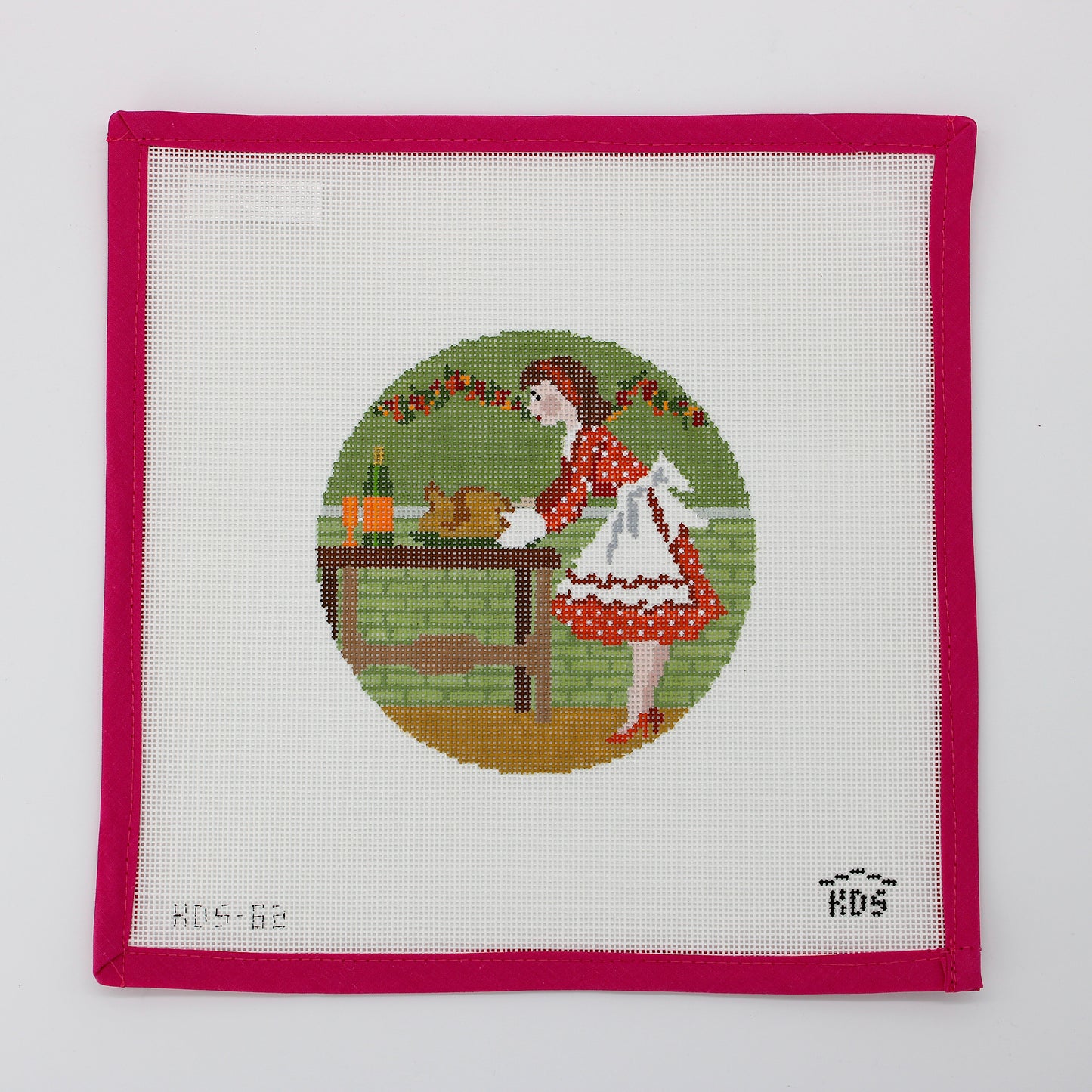 Betty Loves Thanksgiving with STITCH GUIDE (Gingham Stitchery)