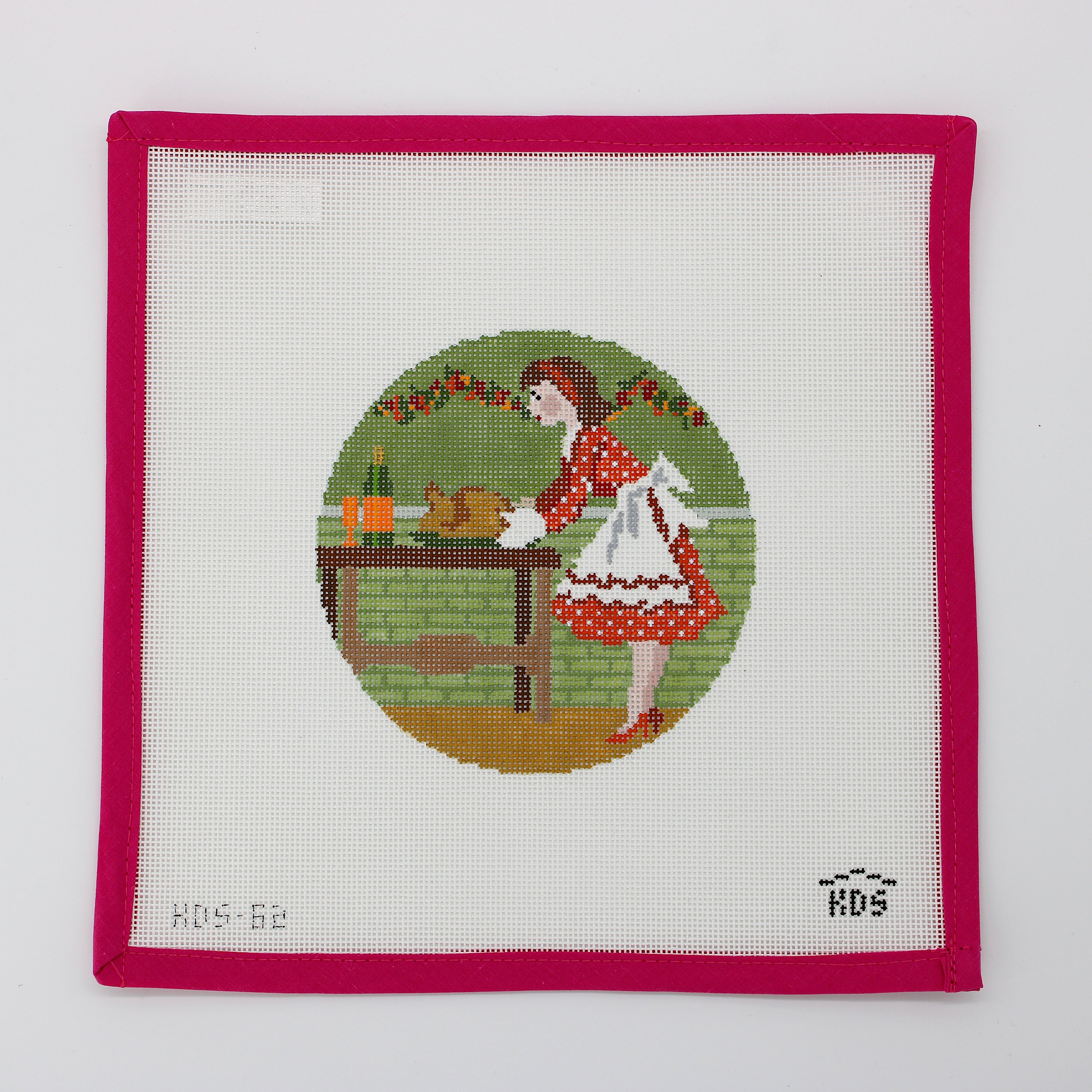 Betty Loves Thanksgiving with STITCH GUIDE (Gingham Stitchery)