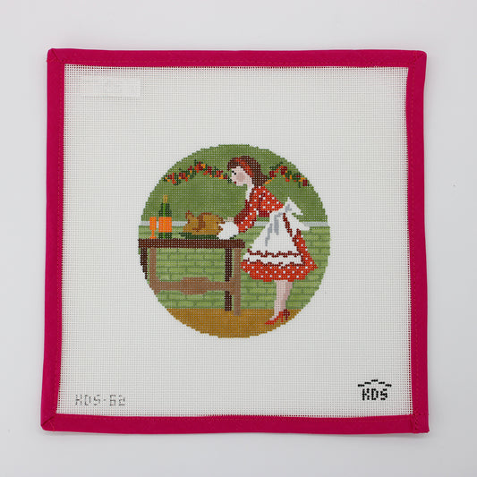 Betty Loves Thanksgiving with STITCH GUIDE (Gingham Stitchery)