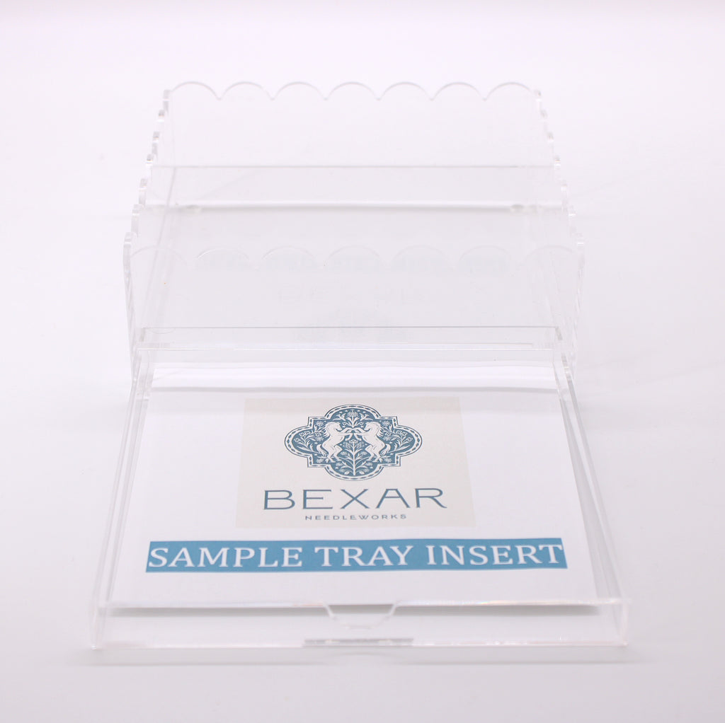 Medium Scalloped Self-finishing Needlepoint Tray