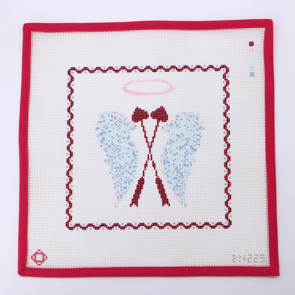Pi Phi Cupid Arrow Needlepoint Tray Insert Canvas