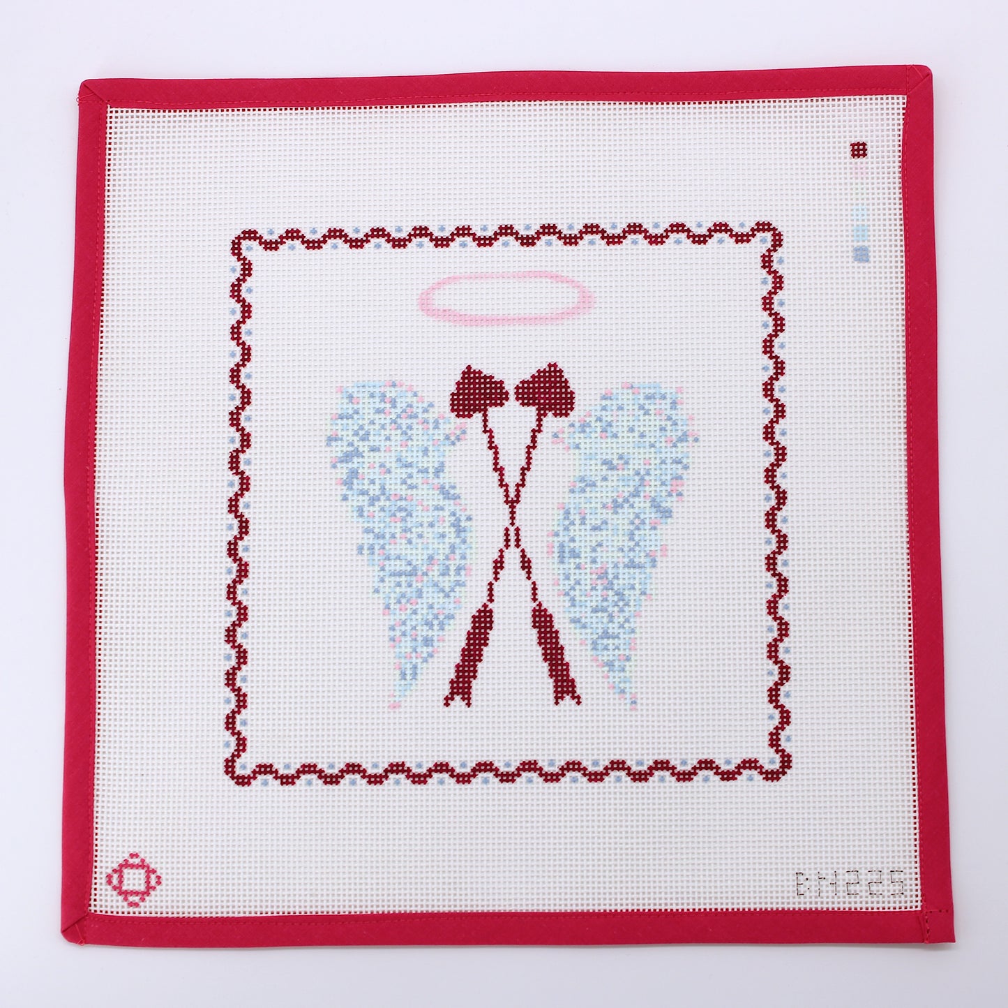 Pi Phi Cupid Arrow Needlepoint Tray Insert Canvas