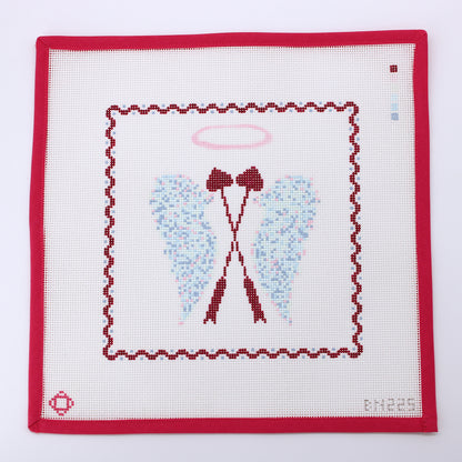 Pi Phi Cupid Arrow Needlepoint Tray Insert Canvas
