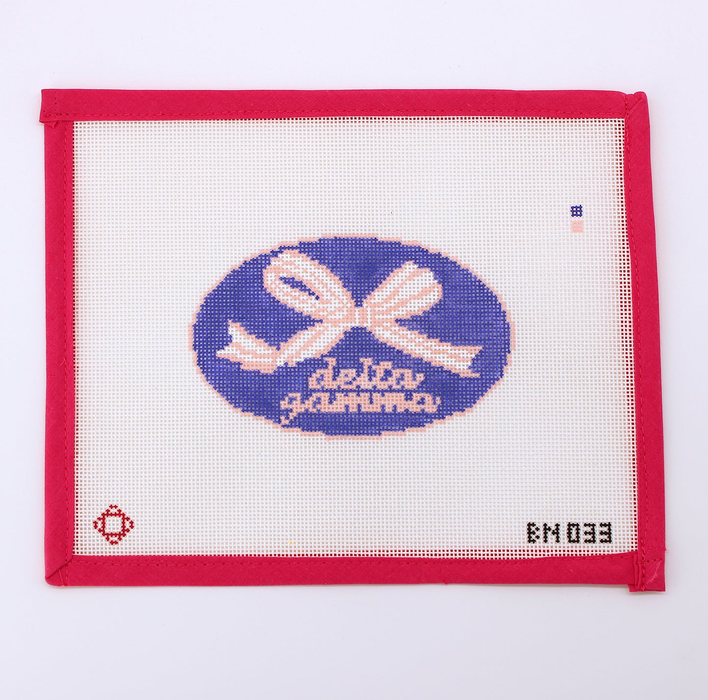 Delta Gamma Needlepoint Ornament Canvas