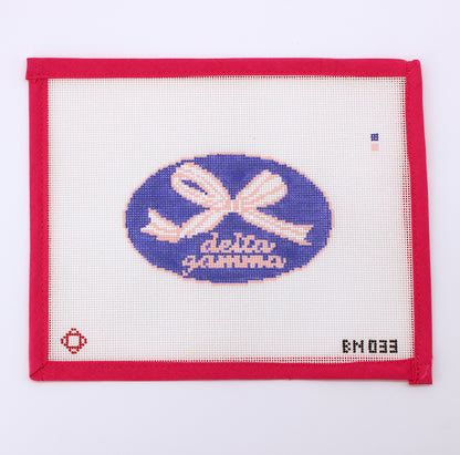 Delta Gamma Needlepoint Ornament Canvas