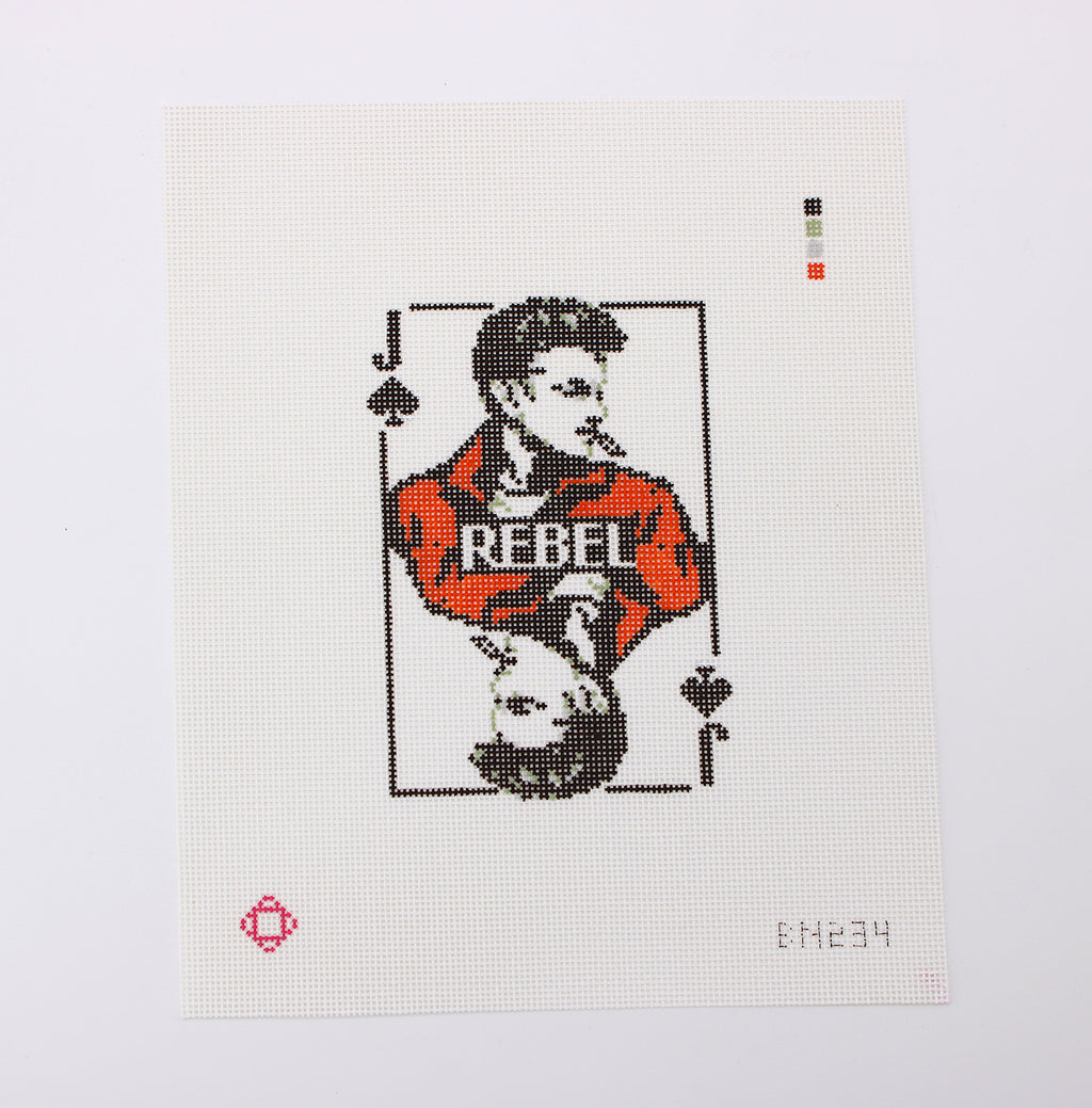 James Dean Movie Card Needlepoint Canvas