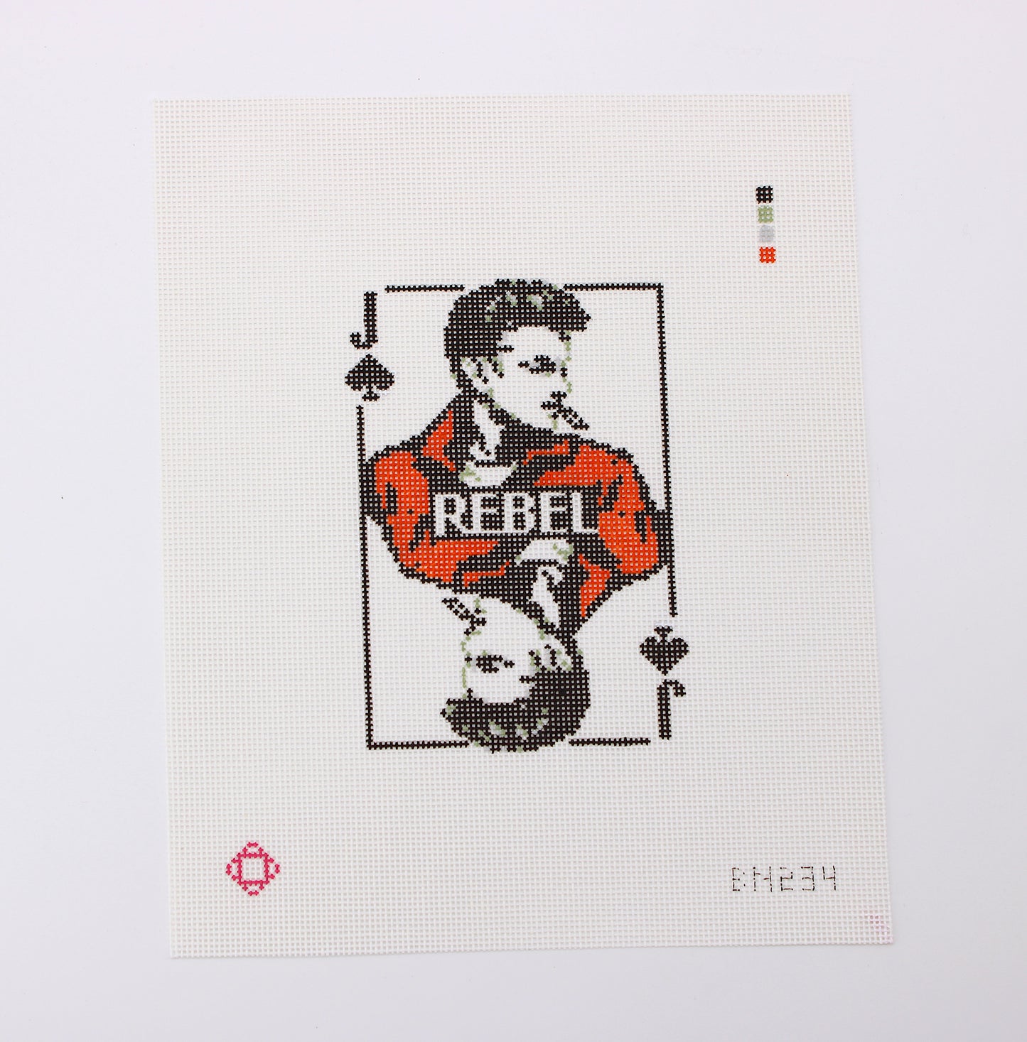 James Dean Movie Card Needlepoint Canvas