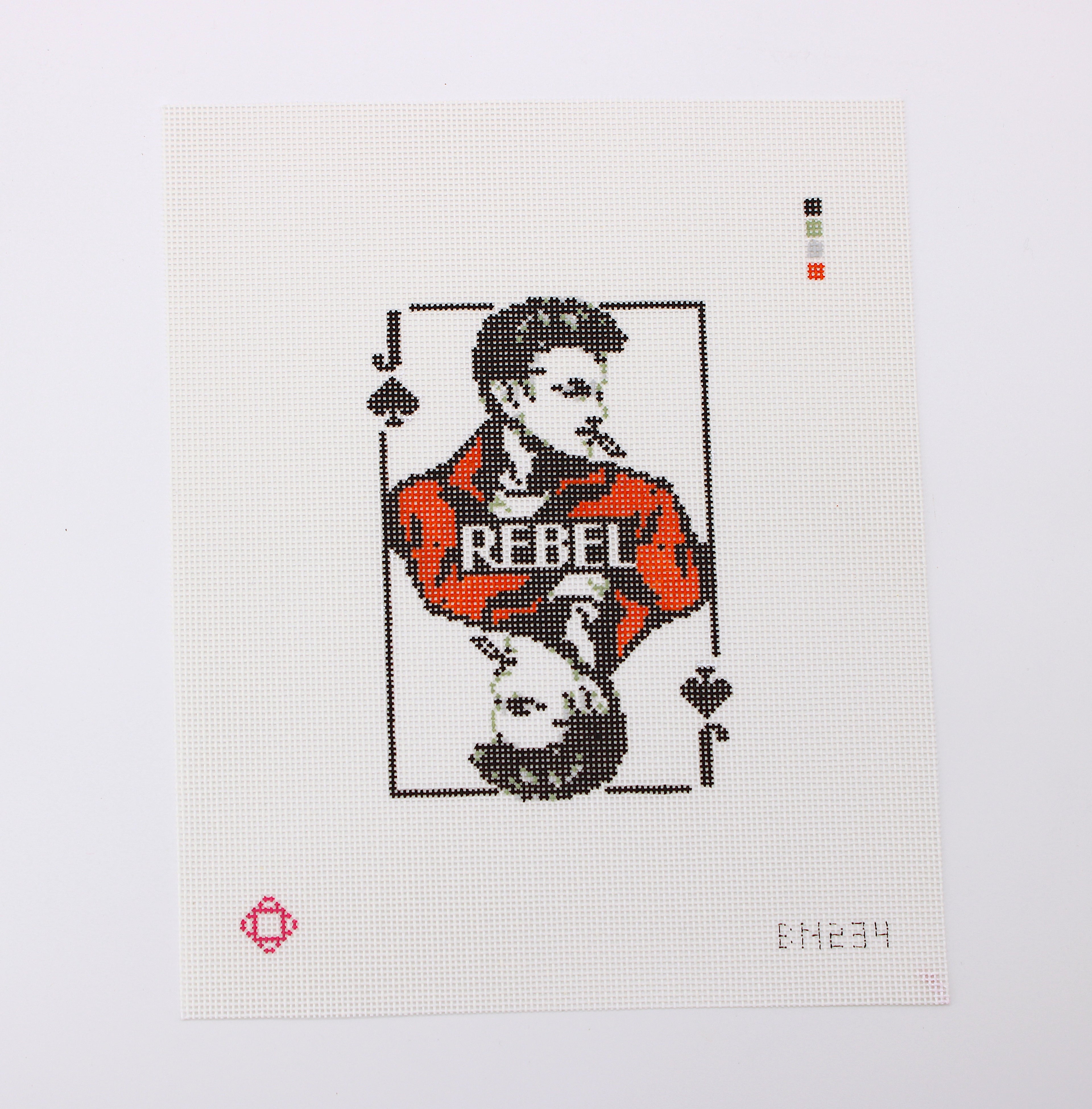 James Dean Movie Card Needlepoint Canvas