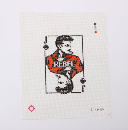 James Dean Movie Card Needlepoint Canvas