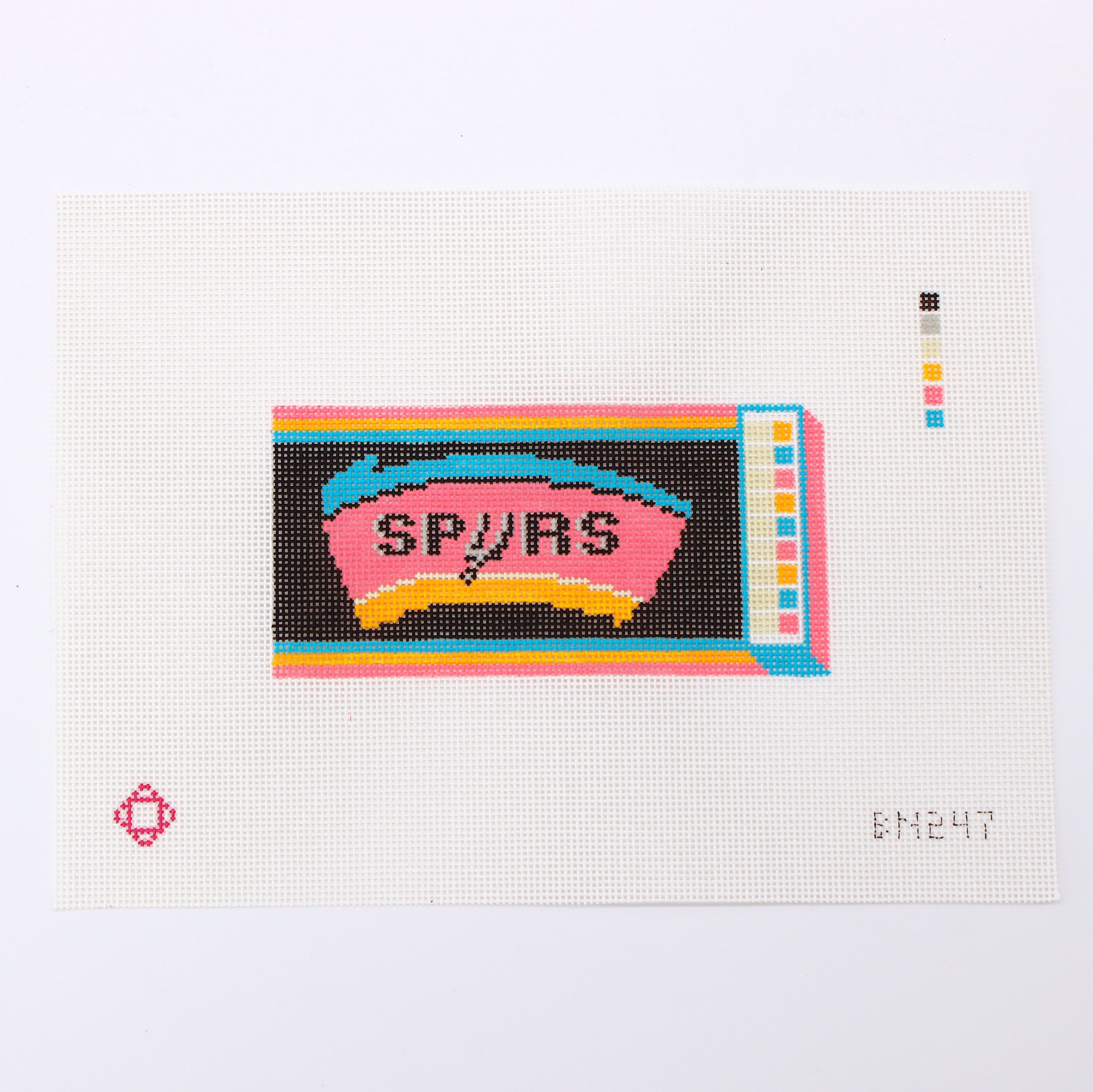 Spurs Matchbox Needlepoint Canvas