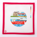 Rockport Travel Round Needlepoint Ornament Canvas