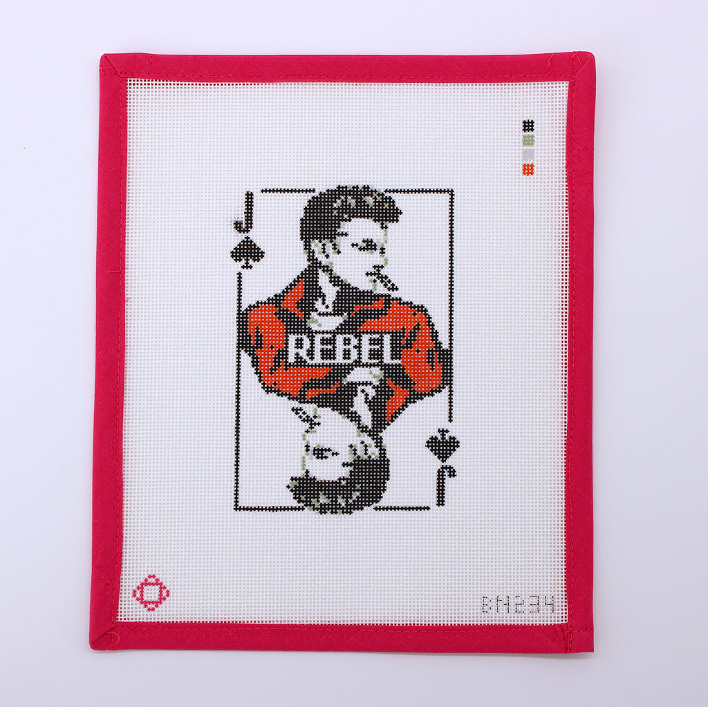 James Dean Movie Card Needlepoint Canvas